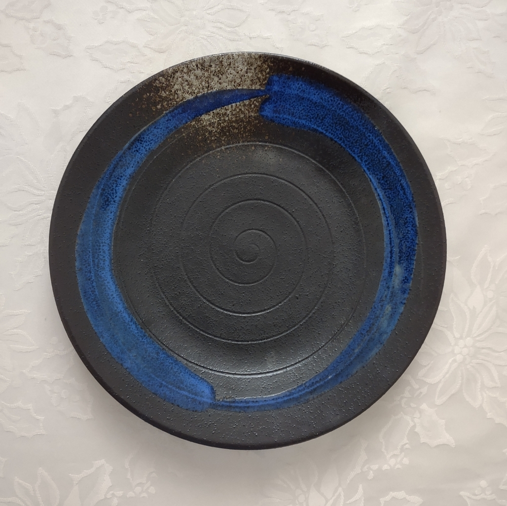Sterling Homes glazed ceramic large plate